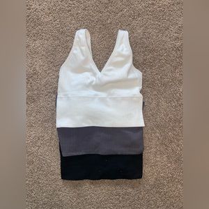 3pk Cropped Tanks